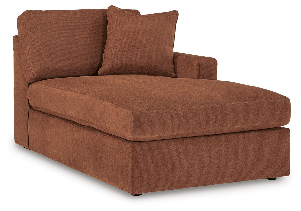 Modmax 4-Piece Sectional with Chaise and Audio Console Next-Gen Nuvella™ Performance Fabric