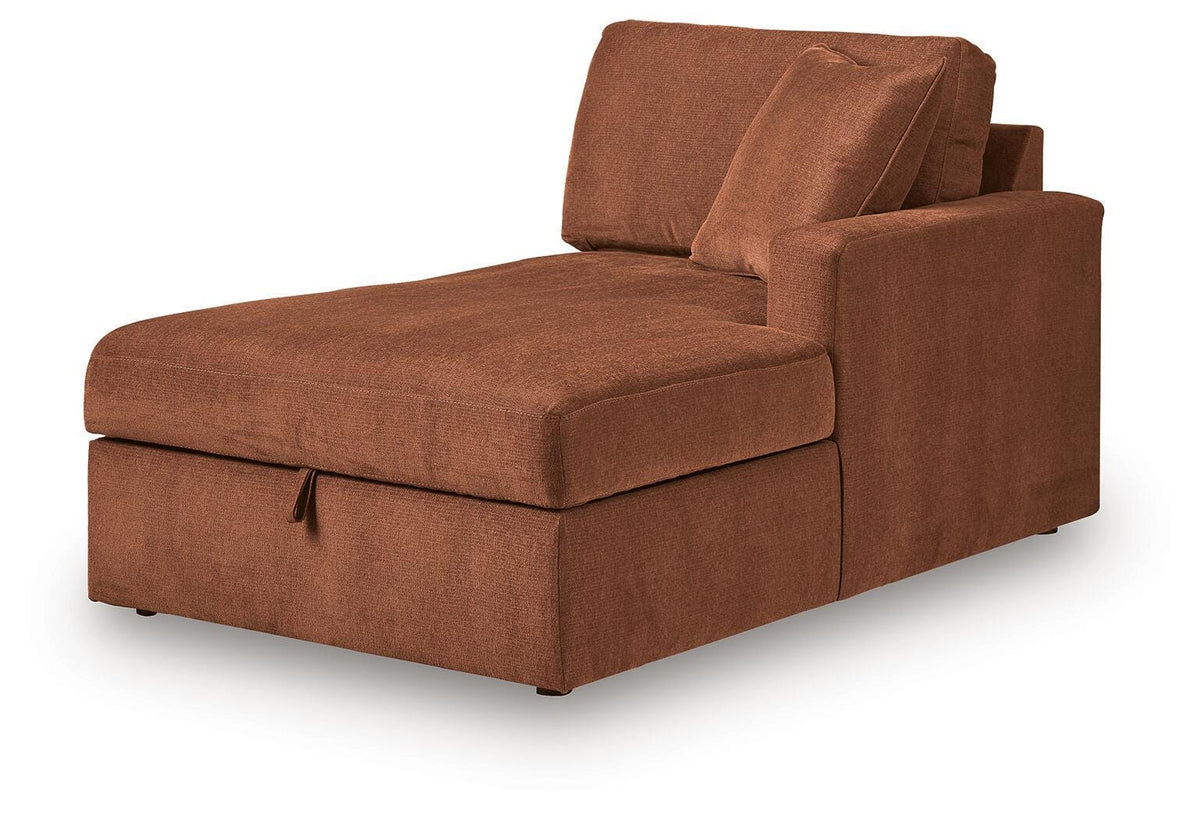 Modmax RAF Corner Chaise w/Storage Next-Gen Nuvella™ Performance Fabric