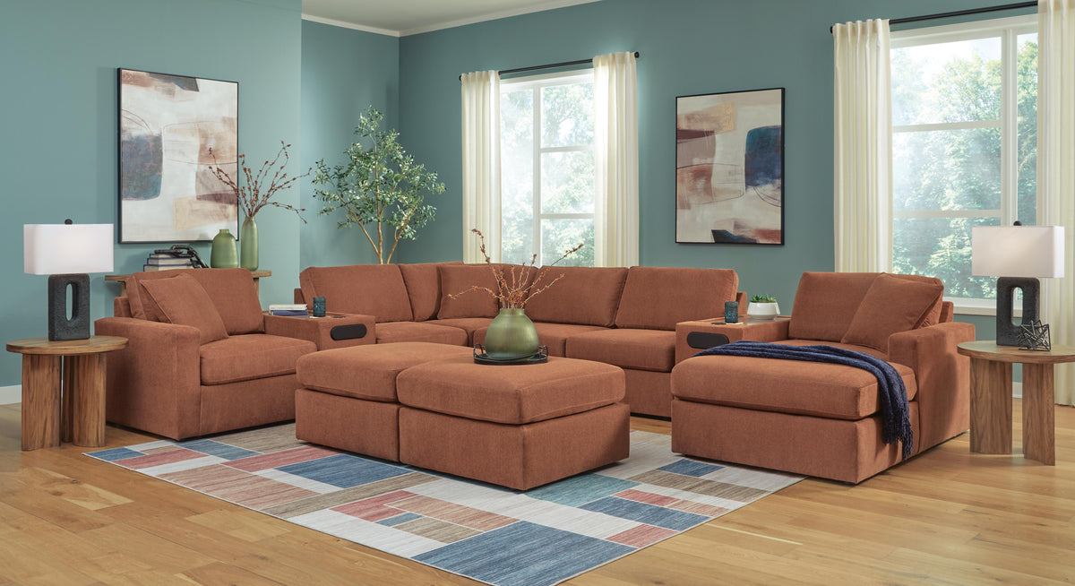 Modmax 6-Piece Sectional and 2 Ottomans