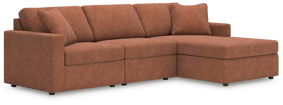 Modmax 3-Piece Sectional with Chaise Next-Gen Nuvella™ Performance Fabric