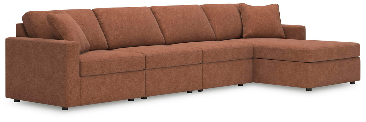 Modmax 4-Piece Sectional with Chaise Next-Gen Nuvella™ Performance Fabric
