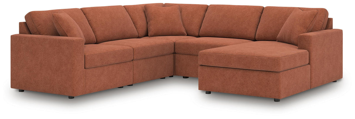 Modmax 5-Piece Sectional with Chaise Next-Gen Nuvella™ Performance Fabric
