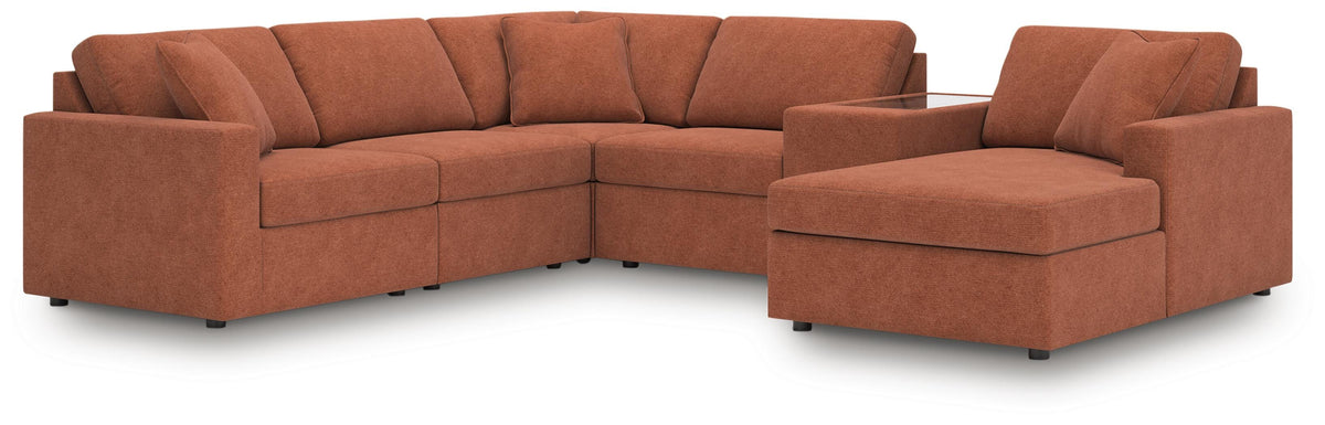 Modmax 6-Piece Sectional with Chaise Next-Gen Nuvella™ Performance Fabric