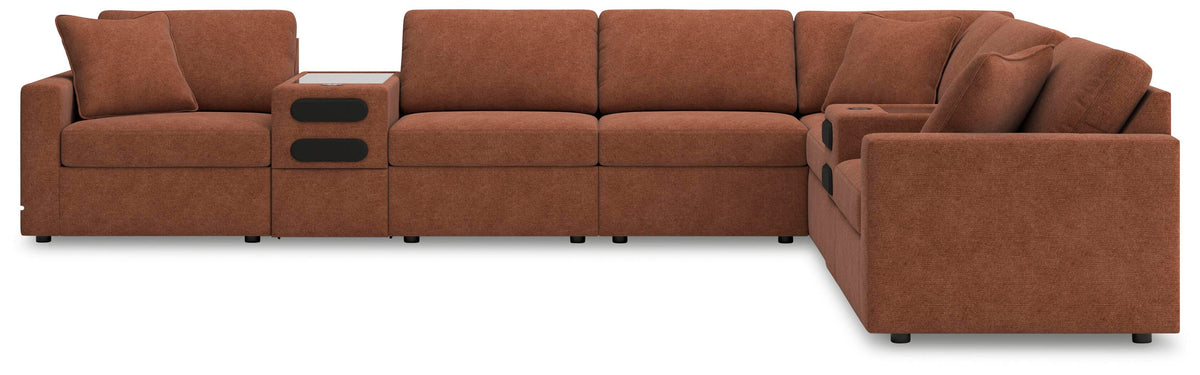 Modmax 8-Piece Sectional with Audio Consoles Next-Gen Nuvella™ Performance Fabric