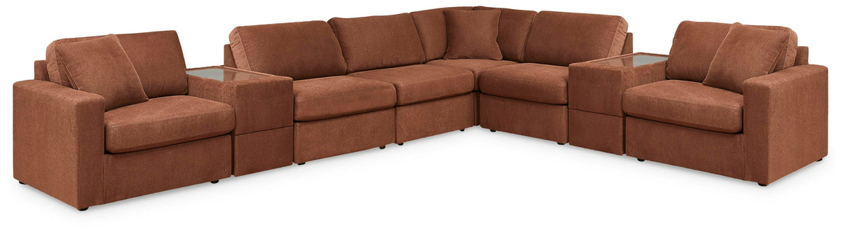 Modmax 8-Piece Sectional with Storage Consoles Next-Gen Nuvella™ Performance Fabric
