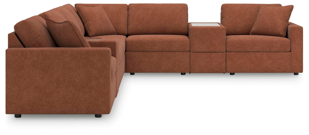 Modmax 8-Piece Sectional with Storage Consoles Next-Gen Nuvella™ Performance Fabric