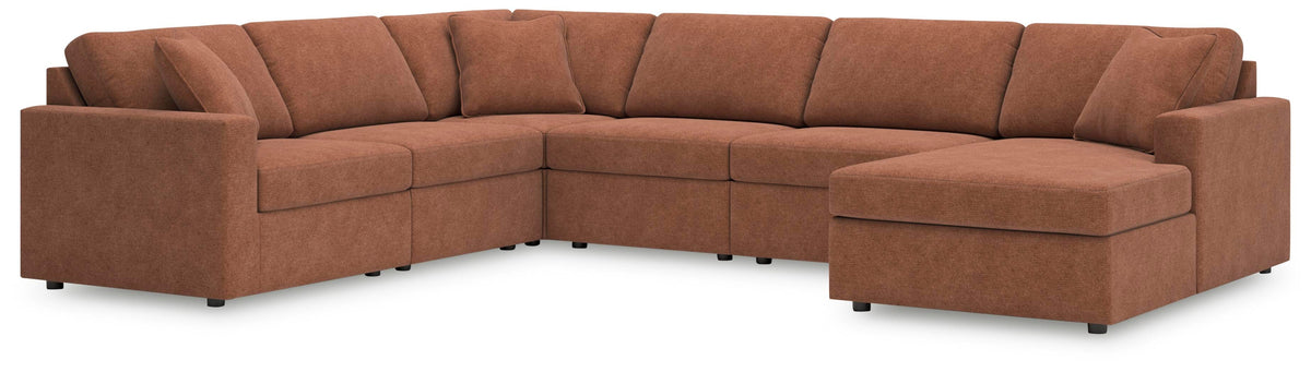 Modmax 6-Piece Sectional with Chaise Next-Gen Nuvella™ Performance Fabric