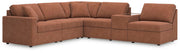Modmax 6-Piece Sectional with Storage Console Next-Gen Nuvella™ Performance Fabric