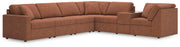 Modmax 7-Piece Sectional with Storage Console Next-Gen Nuvella™ Performance Fabric