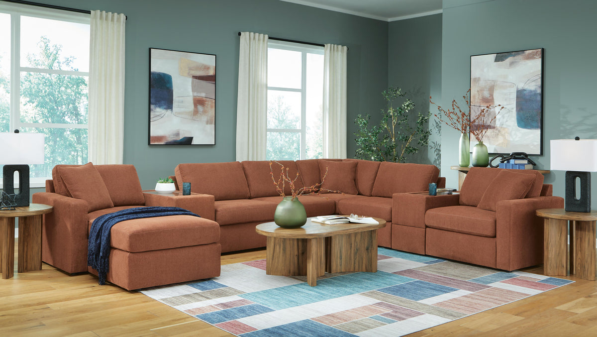 Modmax 6-Piece Sectional and 2 Ottomans