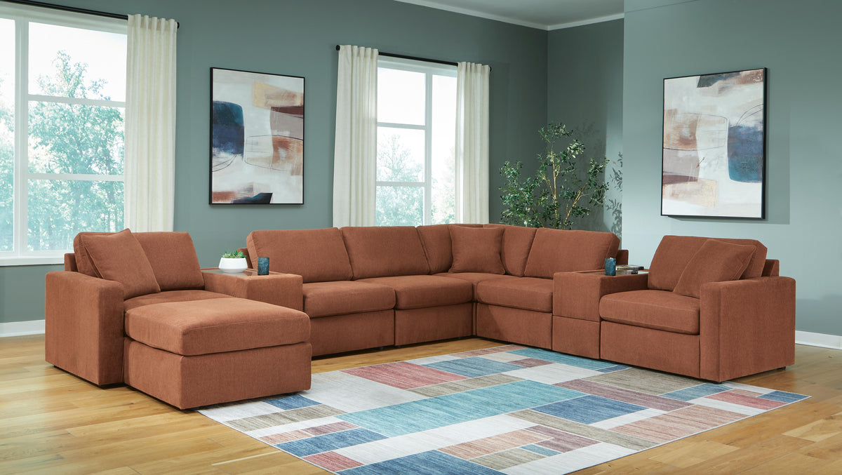 Modmax 8-Piece Sectional and Ottoman