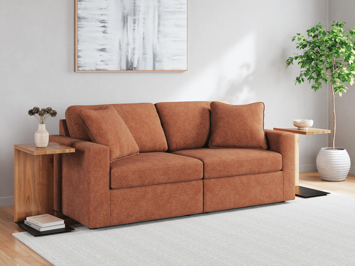 Modmax 3-Piece Sectional Sofa and 2-Piece Sectional Loveseat - Spice
