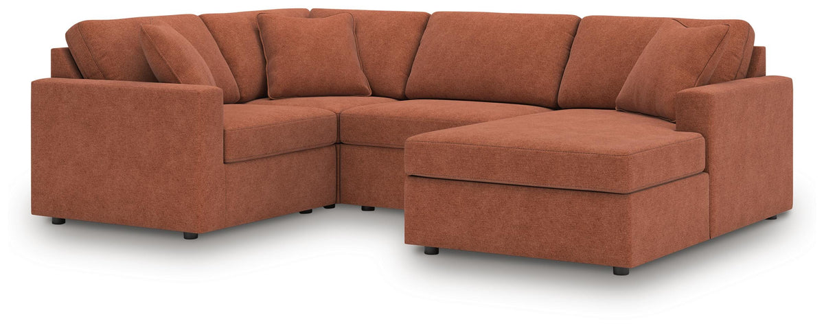Modmax 4-Piece Sectional with Chaise Next-Gen Nuvella™ Performance Fabric