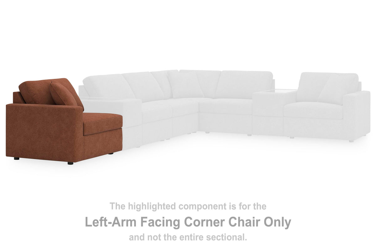 Modmax LAF Corner Chair Next-Gen Nuvella™ Performance Fabric
