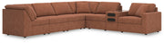 Modmax 7-Piece Sectional with Audio Console Next-Gen Nuvella™ Performance Fabric