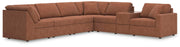 Modmax 7-Piece Sectional with Storage Console Next-Gen Nuvella™ Performance Fabric