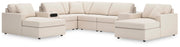 Modmax 8-Piece Double Chaise Sectional with Audio and Storage Consoles Next-Gen Nuvella™ Performance Fabric