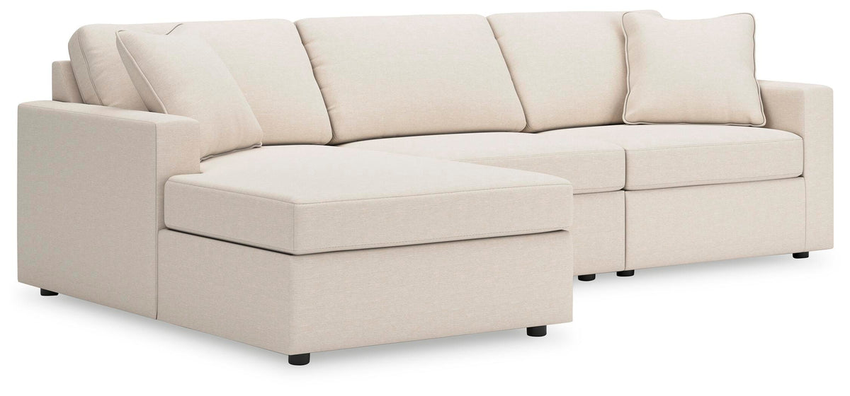Modmax 3-Piece Sectional with Chaise Next-Gen Nuvella™ Performance Fabric