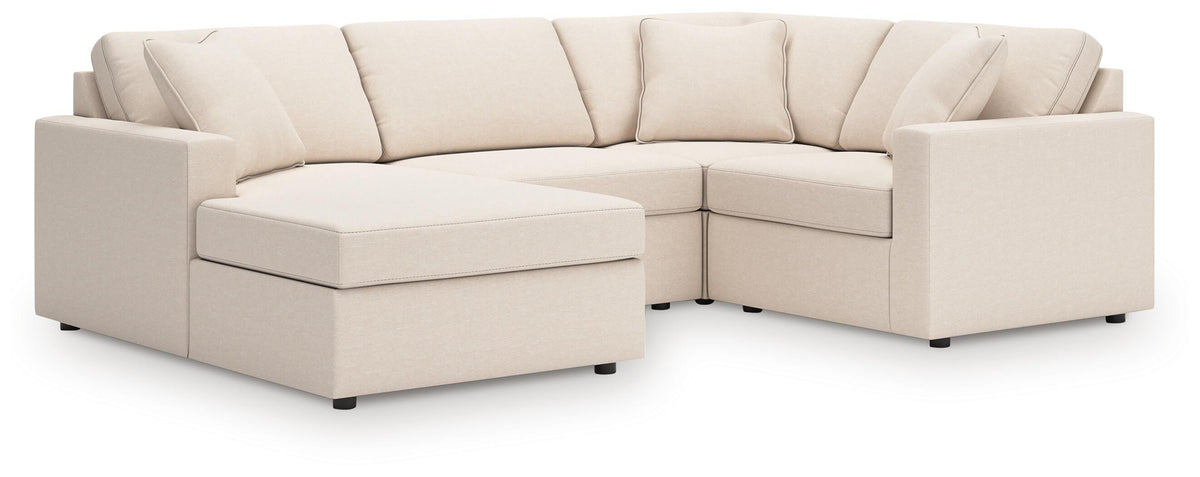 Modmax 4-Piece Sectional with Chaise Next-Gen Nuvella™ Performance Fabric