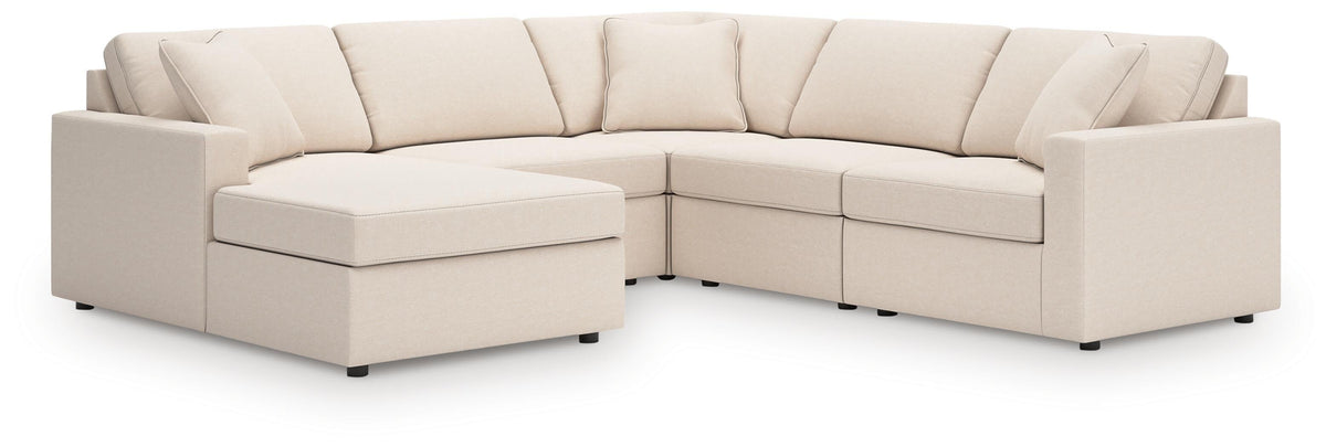 Modmax 5-Piece Sectional with Chaise Next-Gen Nuvella™ Performance Fabric