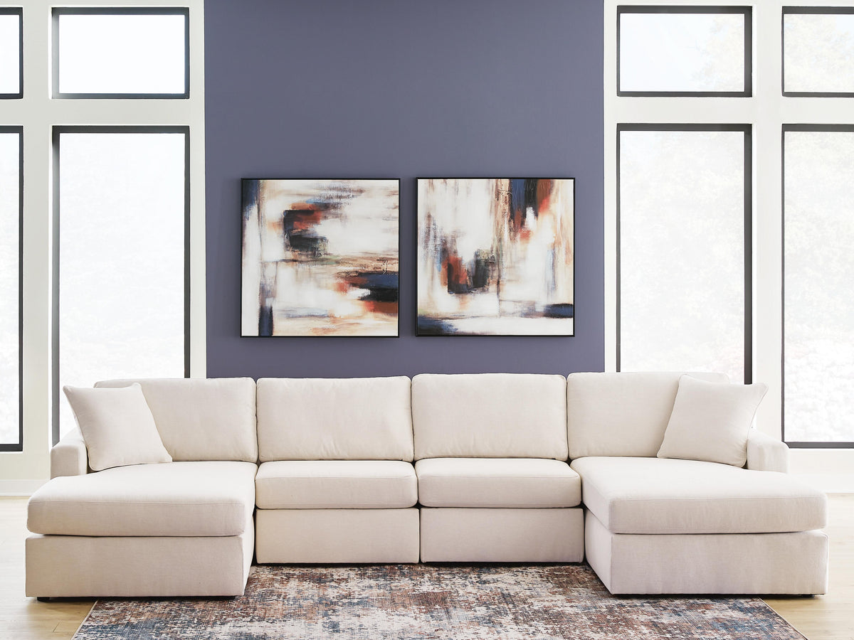 Modmax 4-Piece Double Chaise Sectional Next-Gen Nuvella™ Performance Fabric
