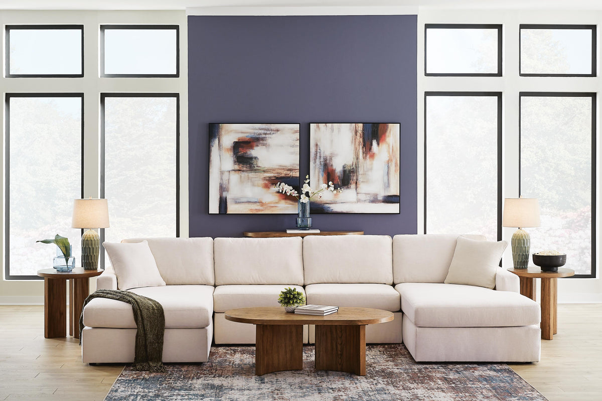 Modmax 4-Piece Double Chaise Sectional Next-Gen Nuvella™ Performance Fabric