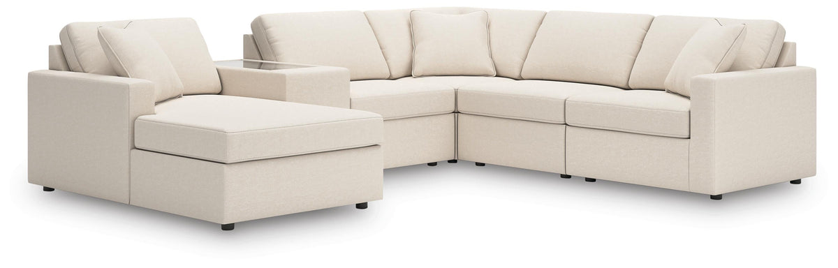 Modmax 6-Piece Sectional with Chaise Next-Gen Nuvella™ Performance Fabric