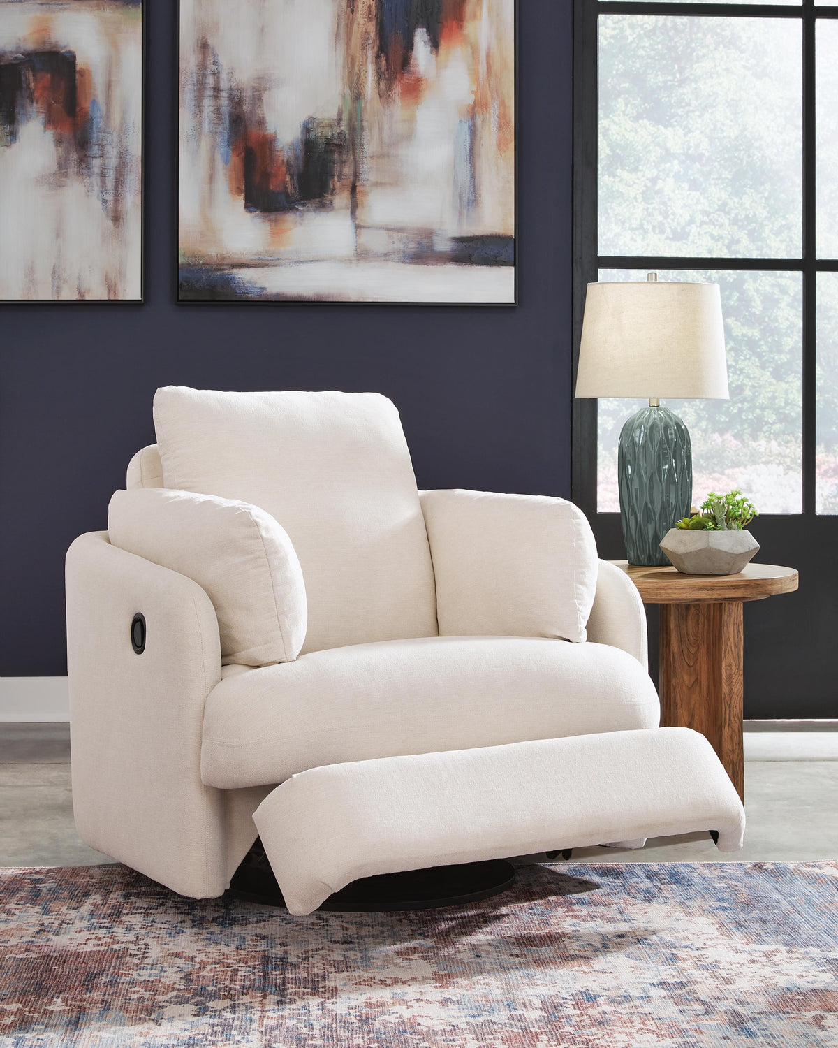 Modmax Swivel Glider Recliner Next-Gen Nuvella™ Performance Fabric