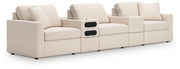 Modmax 5-Piece Sectional with Audio System Next-Gen Nuvella™ Performance Fabric