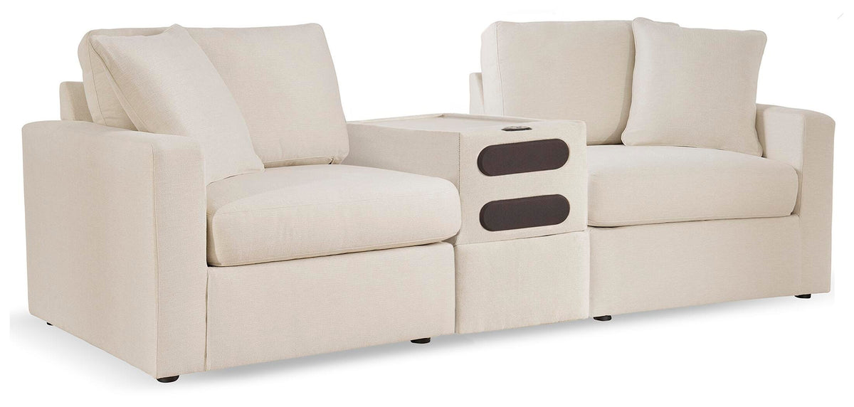 Modmax 3-Piece Sectional with Audio Console Next-Gen Nuvella™ Performance Fabric
