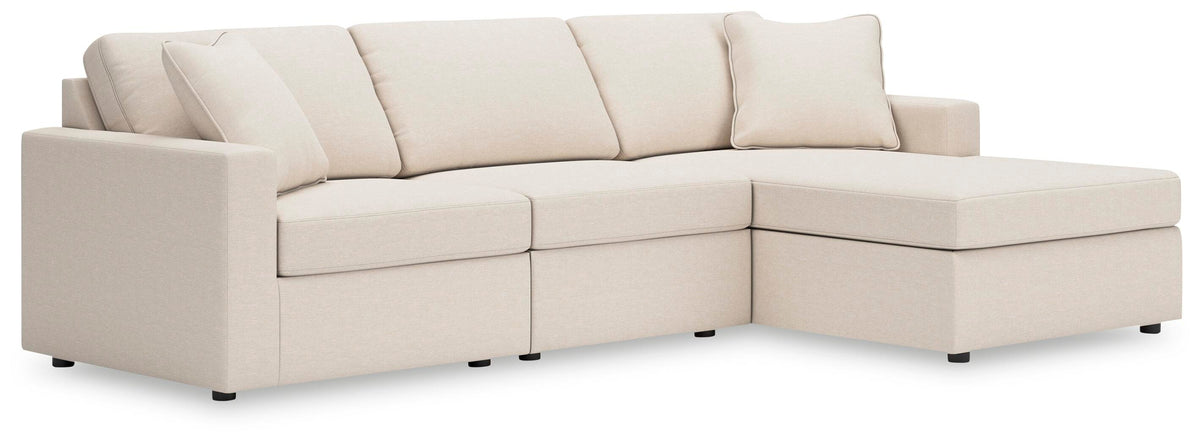 Modmax 3-Piece Sectional with Chaise Next-Gen Nuvella™ Performance Fabric