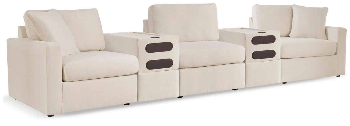 Modmax 5-Piece Sectional with Audio Consoles Next-Gen Nuvella™ Performance Fabric