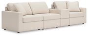 Modmax 4-Piece Sectional with Storage Console Next-Gen Nuvella™ Performance Fabric