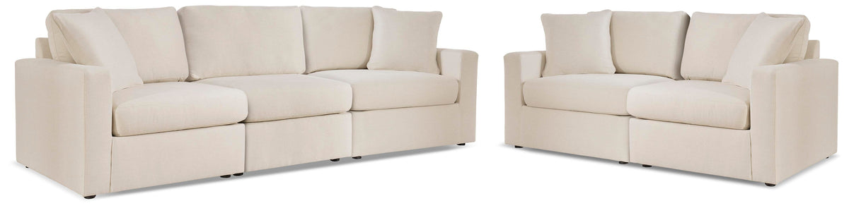 Modmax 3-Piece Sectional Sofa and 2-Piece Sectional Loveseat - Oyster