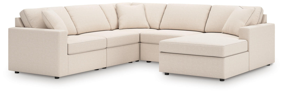 Modmax 5-Piece Sectional with Chaise Next-Gen Nuvella™ Performance Fabric