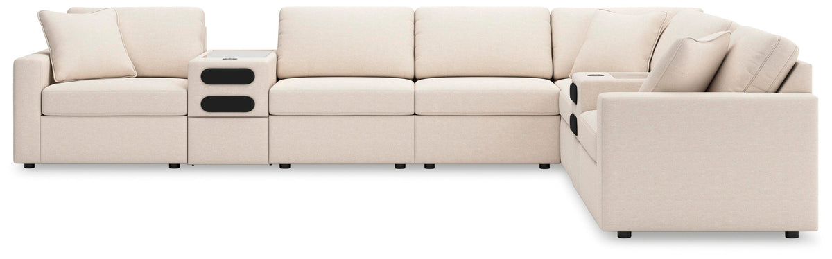 Modmax 8-Piece Sectional with Audio Consoles Next-Gen Nuvella™ Performance Fabric