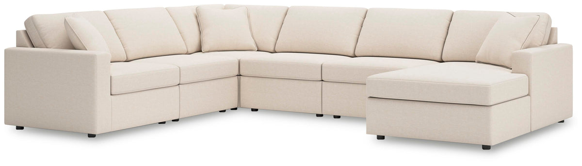 Modmax 6-Piece Sectional with Chaise Next-Gen Nuvella™ Performance Fabric