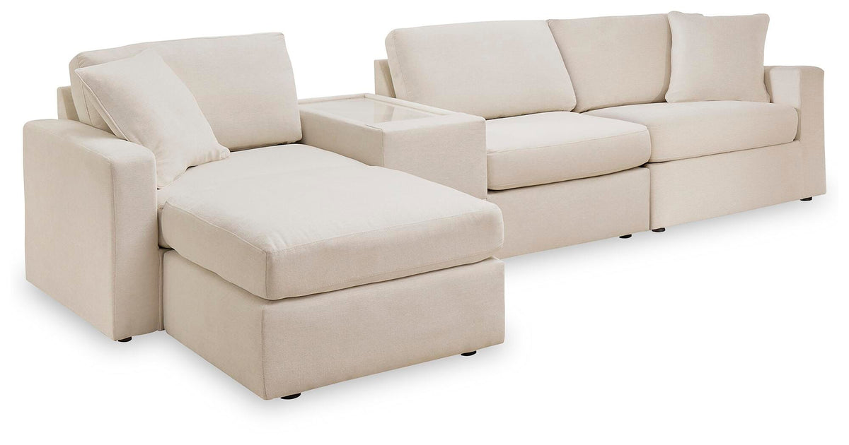 Modmax 4-Piece Sectional and Ottoman - Oyster