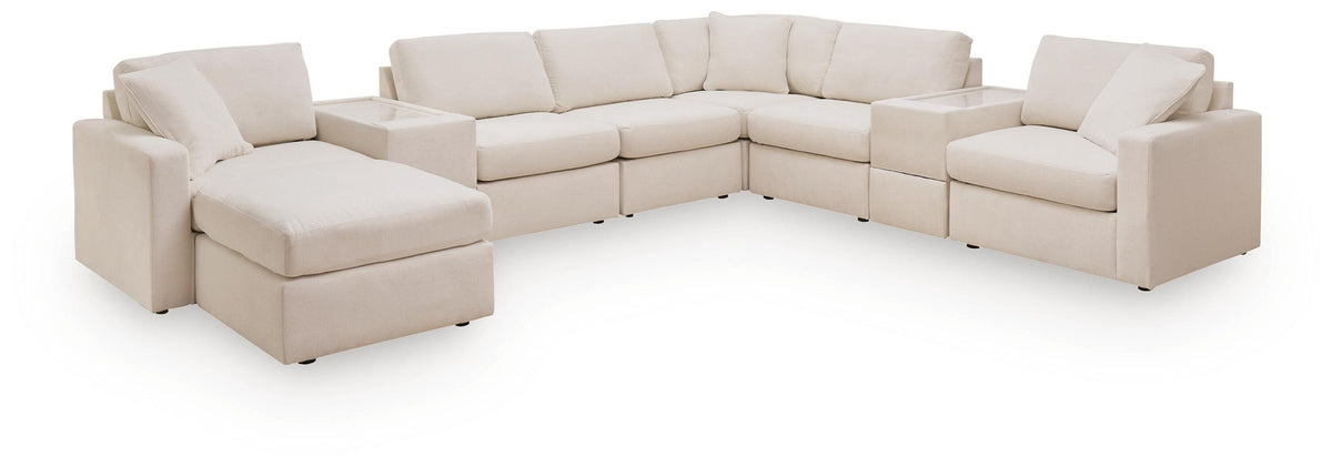 Modmax 8-Piece Sectional and Ottoman - Oyster