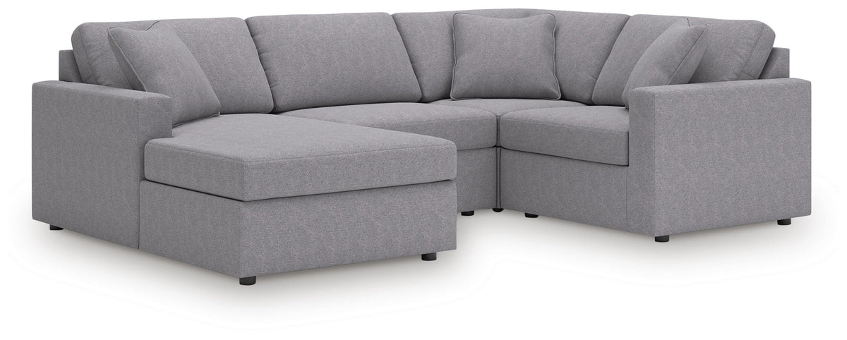 Modmax 4-Piece Sectional with Chaise Next-Gen Nuvella™ Performance Fabric