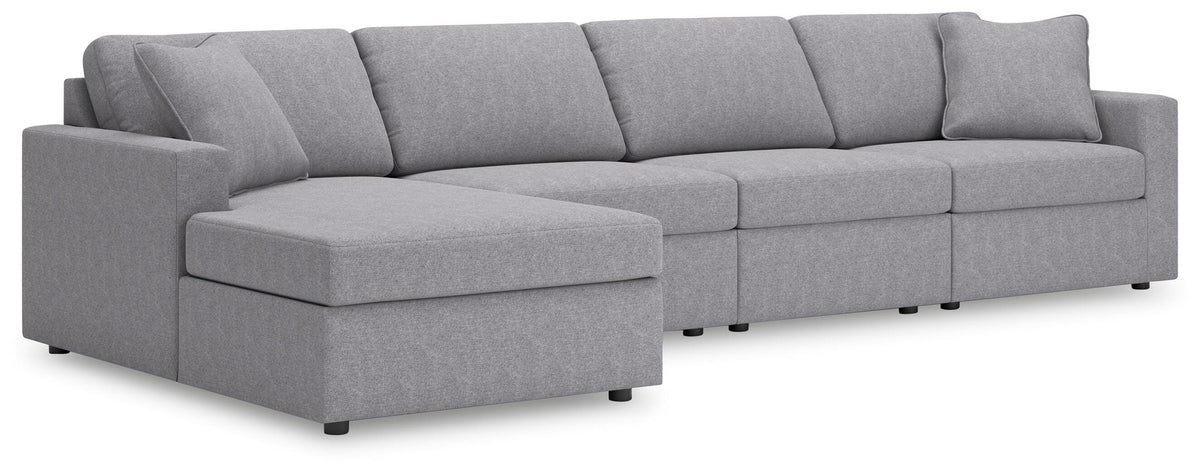Modmax 4-Piece Sectional with Chaise Next-Gen Nuvella™ Performance Fabric