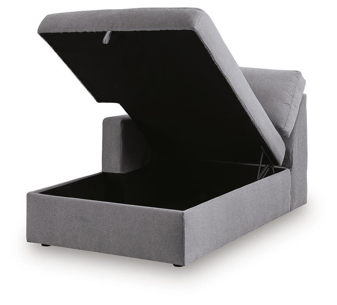 Modmax LAF Corner Chaise w/Storage Next-Gen Nuvella™ Performance Fabric