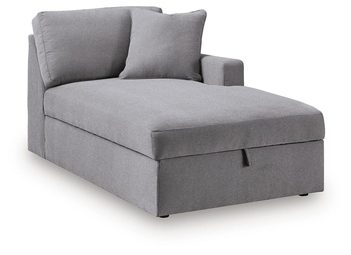 Modmax RAF Corner Chaise w/Storage Next-Gen Nuvella™ Performance Fabric