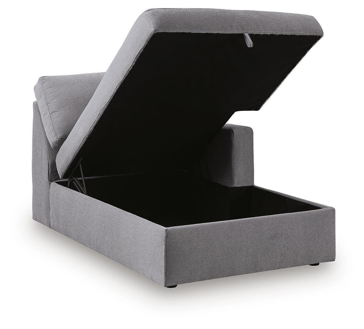 Modmax RAF Corner Chaise w/Storage Next-Gen Nuvella™ Performance Fabric