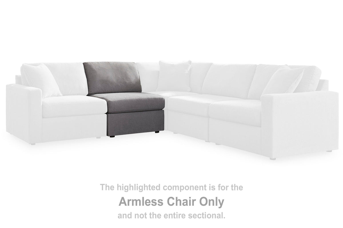 Modmax Armless Chair Next-Gen Nuvella™ Performance Fabric