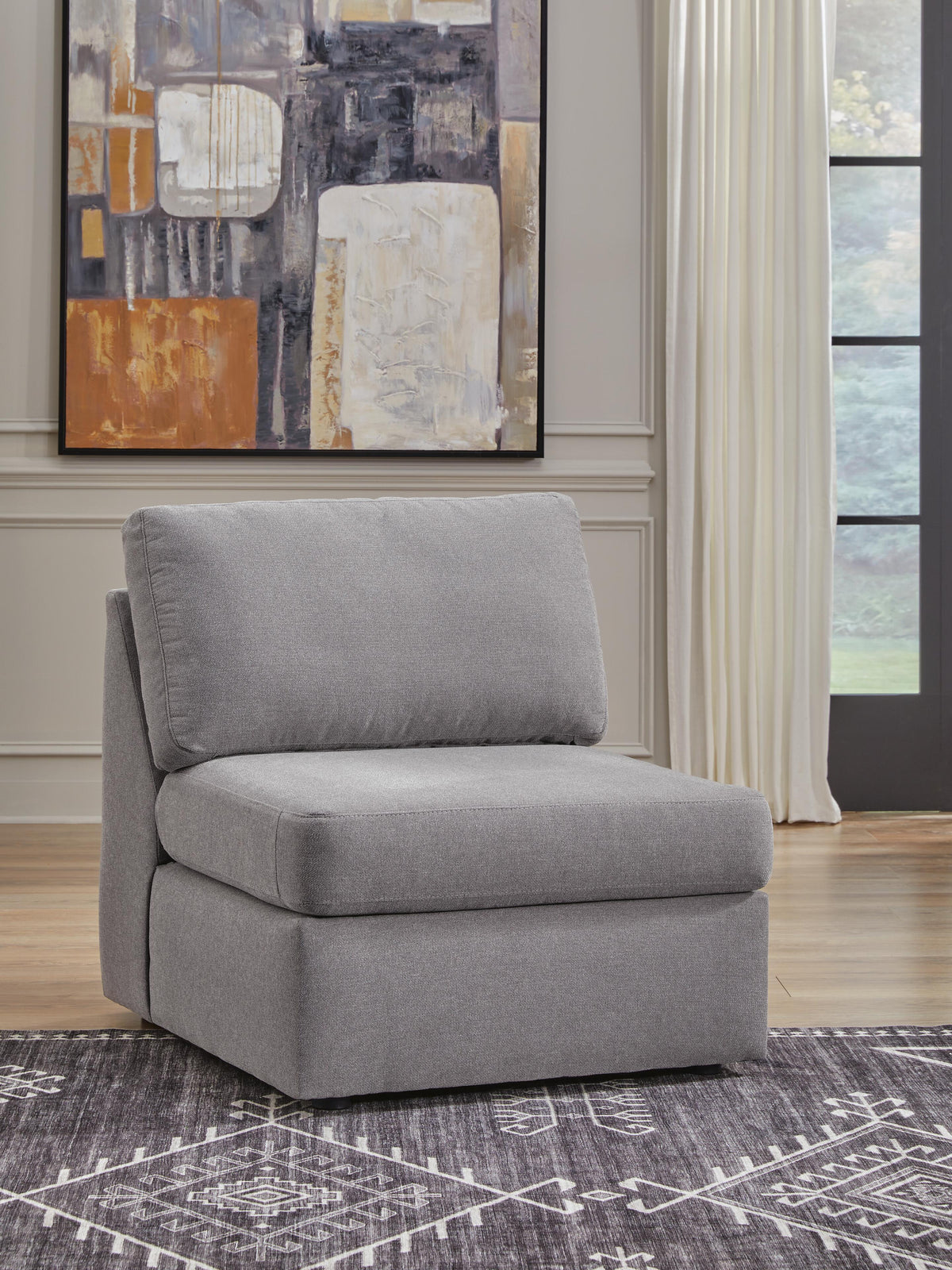 Modmax 5 Piece Sectional with Audio Console Next-Gen Nuvella™ Performance Fabric