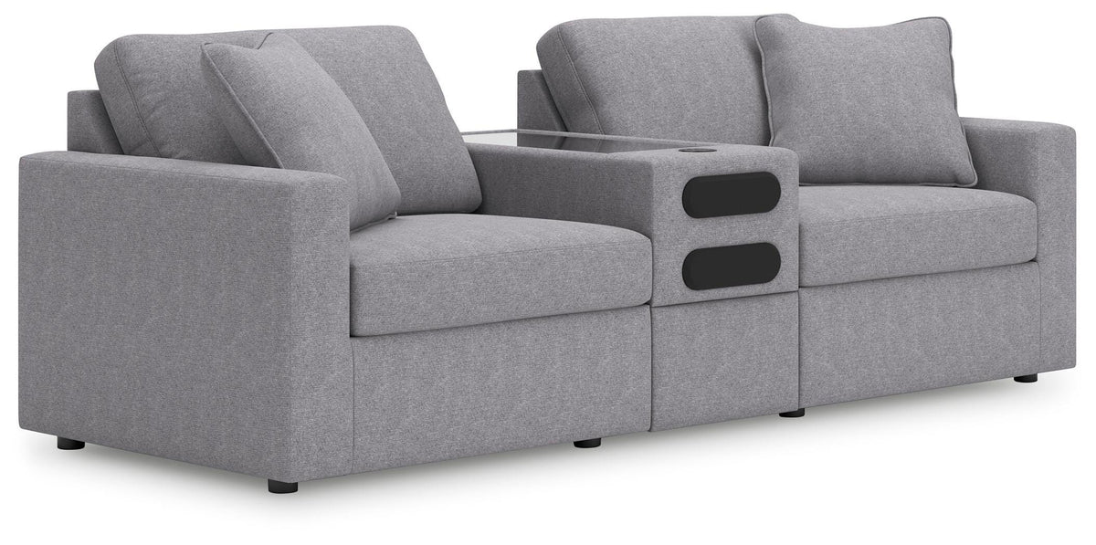 Modmax 3-Piece Sectional with Audio Console Next-Gen Nuvella™ Performance Fabric