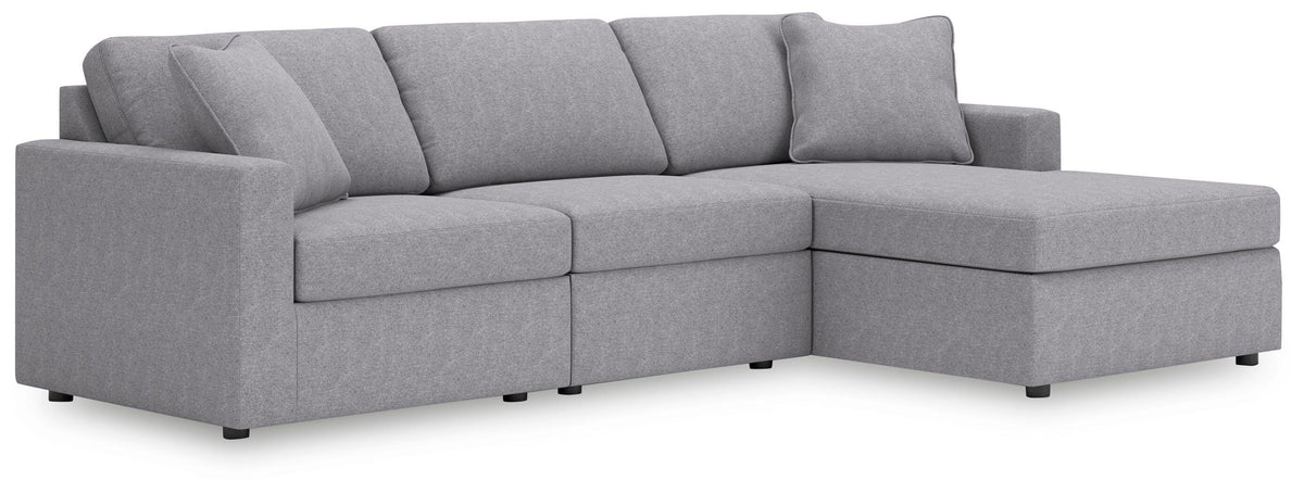 Modmax 3-Piece Sectional with Chaise Next-Gen Nuvella™ Performance Fabric