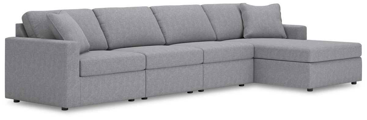 Modmax 4-Piece Sectional with Chaise Next-Gen Nuvella™ Performance Fabric