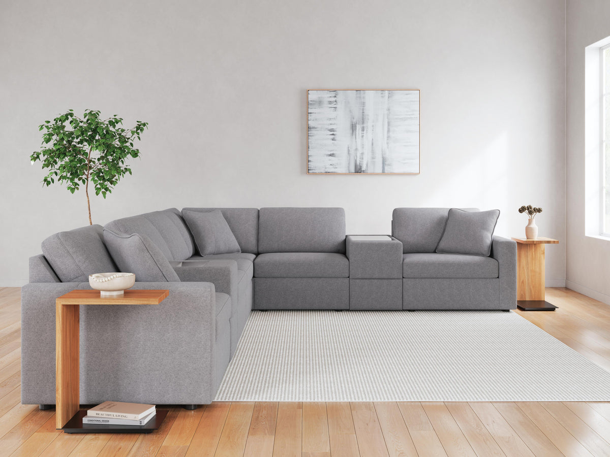 Modmax 8-Piece Sectional with Storage Consoles Next-Gen Nuvella™ Performance Fabric